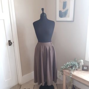 Brown A-line skirt from Modcloth